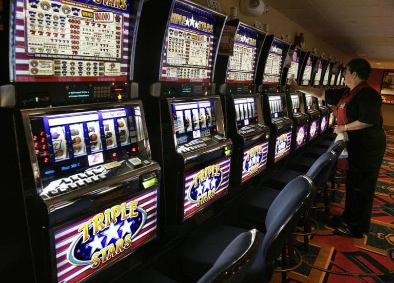 File photo, a slot machine at the state&#039;s only slot machine parlor in Bangor, Maine (AP)