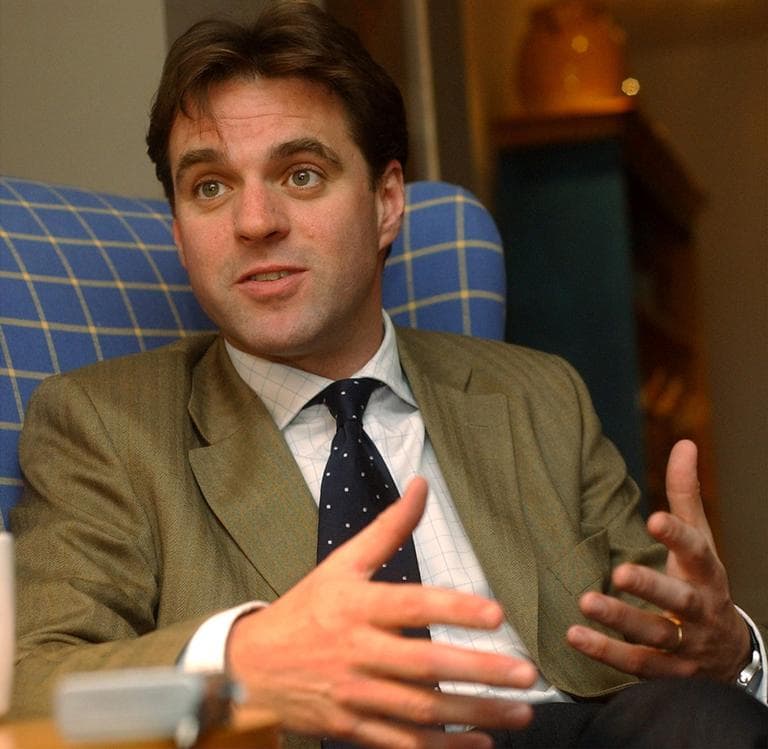 Historian and author Niall Ferguson talks about his new book, &quot;Empire,&quot; during an interview in Cambridge, Mass., April 11, 2003. &quot;Empire,&quot; a follow-up to a television series that drew 2.5 million viewers in Great Britain, is a spirited defense of Britain's record as an imperial power. (AP)