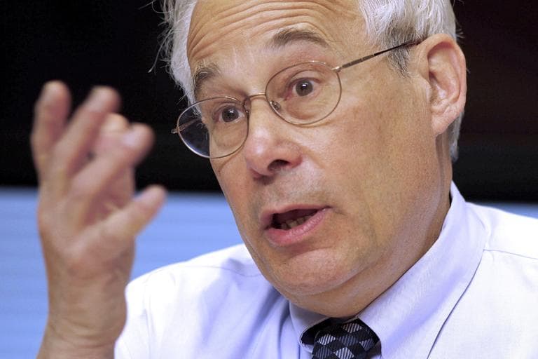 Medicare Administrator Dr. Donald Berwick gestures during an interview with The Associated Press, Tuesday, April 12, 2011, in Washington. (AP)
