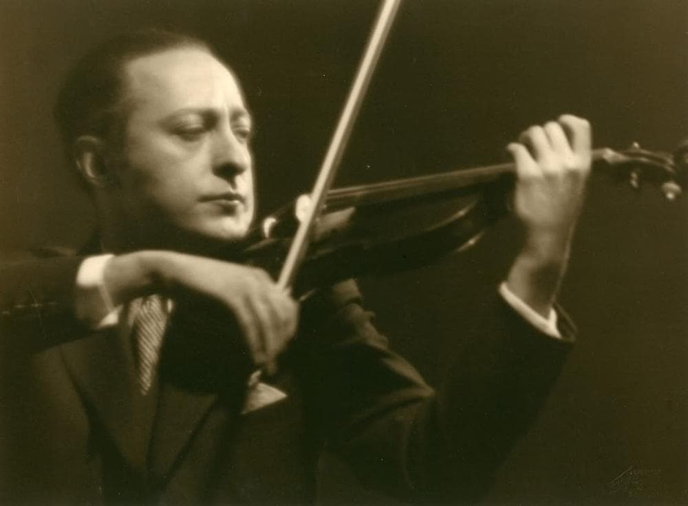 Violinist Jascha Heifetz. (Library of Congress)