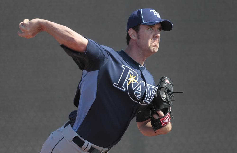 For journeymen players like Dirk Hayhurst, shown in spring training this year with the Tampa Bay Rays, baseball&#039;s offseason isn&#039;t always relaxing. (AP)