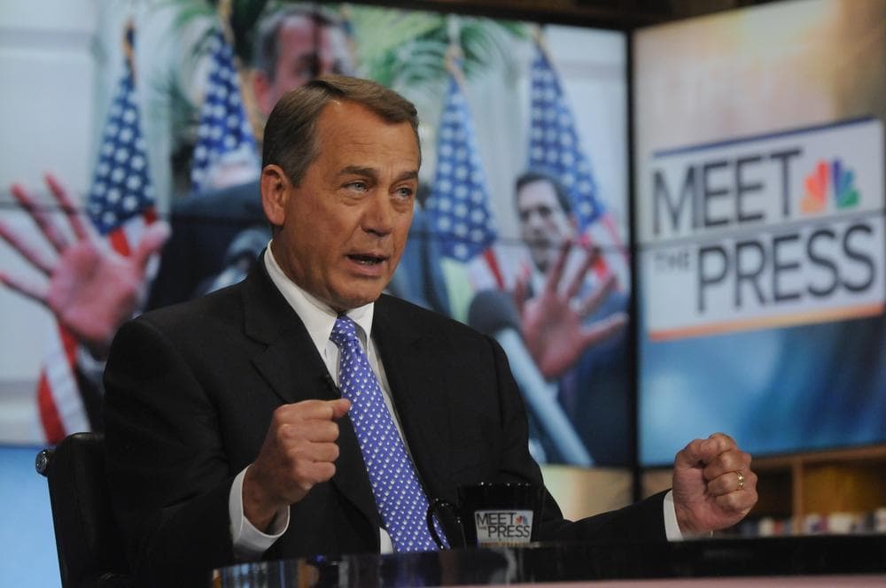 Speaker of the House, Rep. John Boehner, R-Ohio, said on NBC's &quot;Meet the Press&quot; that his caucus would not support the Senate's plan to extend the payroll tax holiday by two months. (Courtesy NBC News)