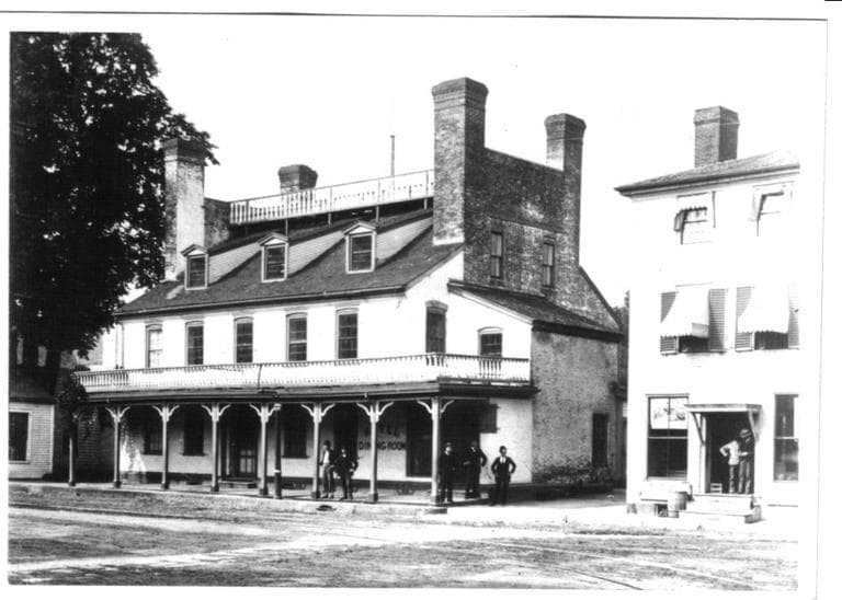 Photo of Simpson Tavern, Medford, circa 1884. According to the City of Medford, this is where James Pierpont first performed &quot;Jingle Bells&quot; in 1850. (Courtesy of the Medford Historical Society)