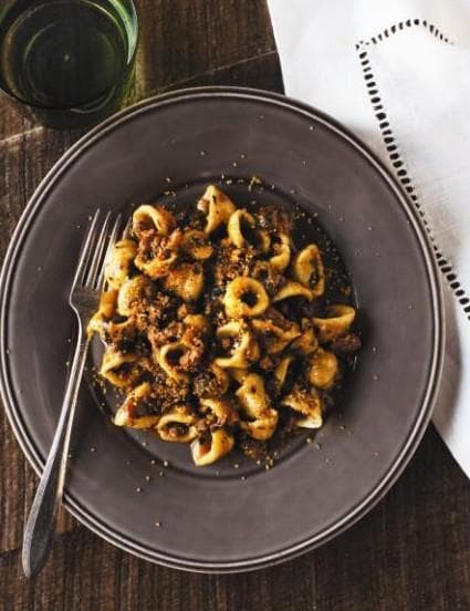 Orecchiette with fennel sausage and swiss chard. (Courtesy Random House)