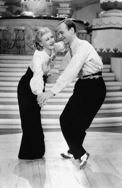 The Brattle Theatre has a tribute to Ginger Rogers, starting Sunday. Here's Rogers and Fred Astaire during rehearsals for &quot;Roberta,&quot; in 1935. (AP)