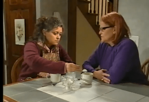 A mother and daughter fret over diabetes in a Spanish-language soap opera .
