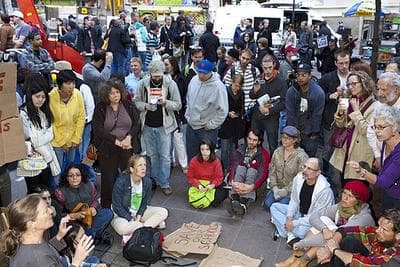 An 'Occupy Wall Street' scene