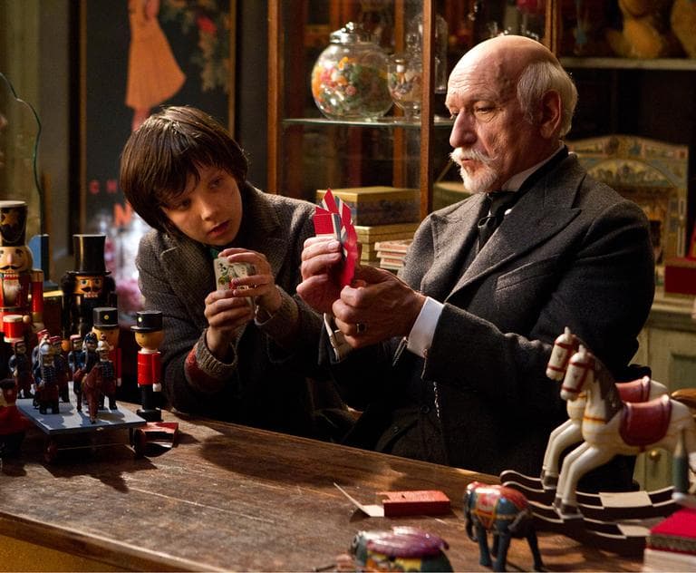 In this image released by Paramount Pictures, Asa Butterfield portrays Hugo Cabret, left, and Ben Kingsley plays Georges Méliès in a scene from &quot;Hugo.&quot; (AP)