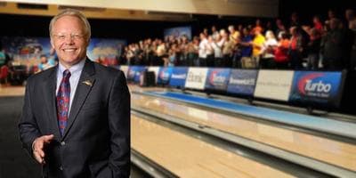 Gary Thorne already looks at home lane-side.  (Photo Courtesy of the PBA)
