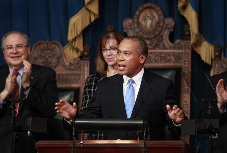 Massachusetts Gov. Deval Patrick during his State of the State address, Monday (AP)