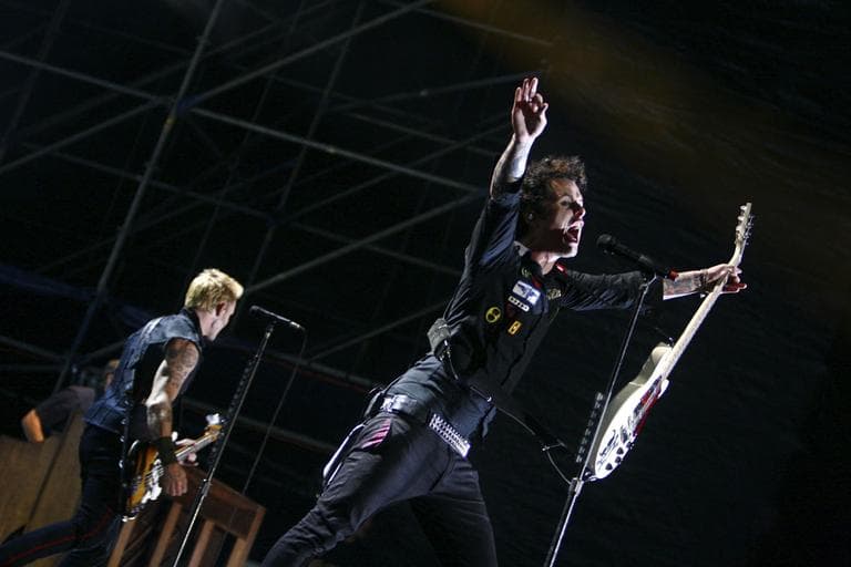 Billie Joe Armstrong of Green Day performs at a 2010 concert in Costa Rica. (AP)