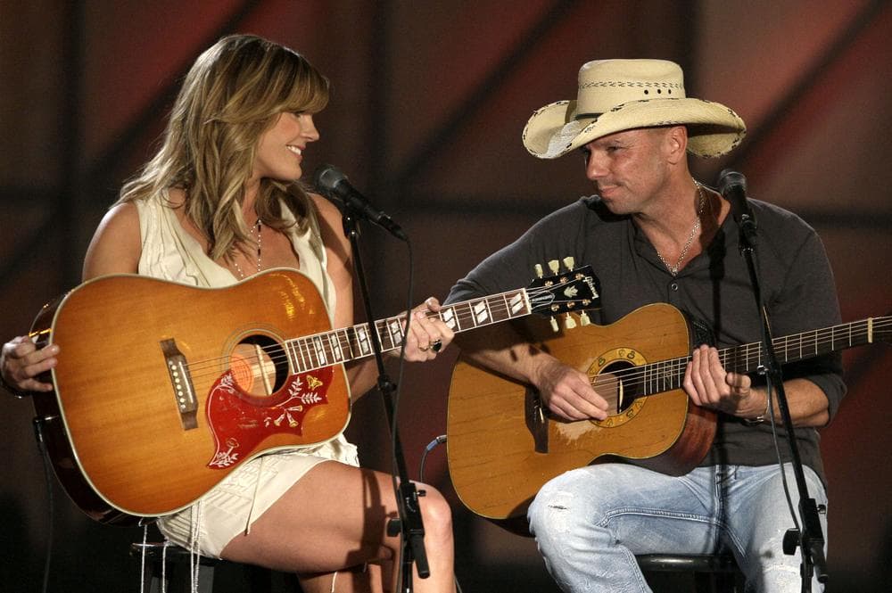 Grace Potter, left, and Kenny Chesney perform &quot;You and Tequilla&quot; in Nashville, Tenn. (AP)