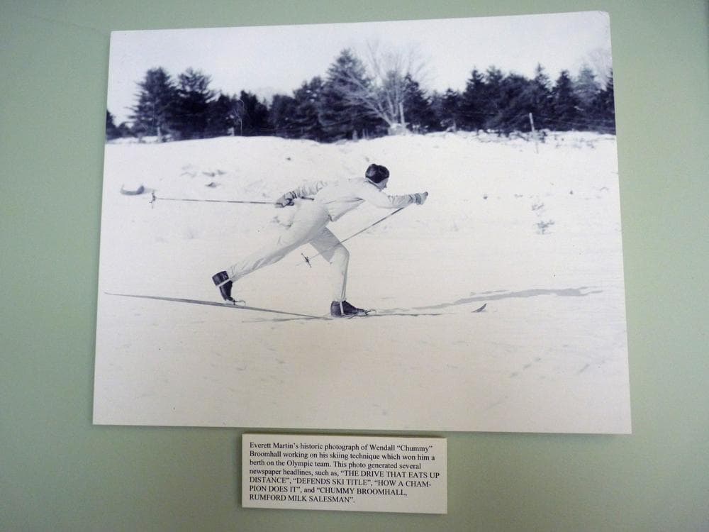 A vintage photo of &quot;Chummy&quot; on display at the Black Mountain Ski Museum.  (Sam Evans-Brown)