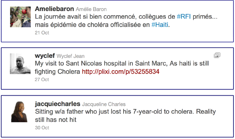 Tweets From An Epidemic, Oct. 2010