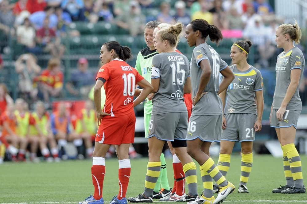 Women&#039;s Pro Soccer players might find themselves standing around a lot this year. Monday the league announced it is suspending operations for 2012. (AP)