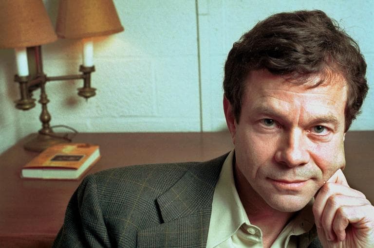 Alan Lightman sits in his office at the Massachusetts Institute of Technology in 2000. (AP)