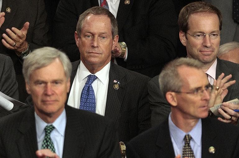 Rep. Joe Wilson, R-S.C., center, ignited calls for more civility in public discourse after yelling &quot;You lie&quot; to President Obama during a 2009 address to a joint session of Congress. (AP)