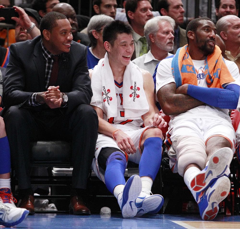 The Knicks&#039; recent success has brought nothing but smiles for fans and players alike, and Jeremy Lin is at the center of it. (AP)