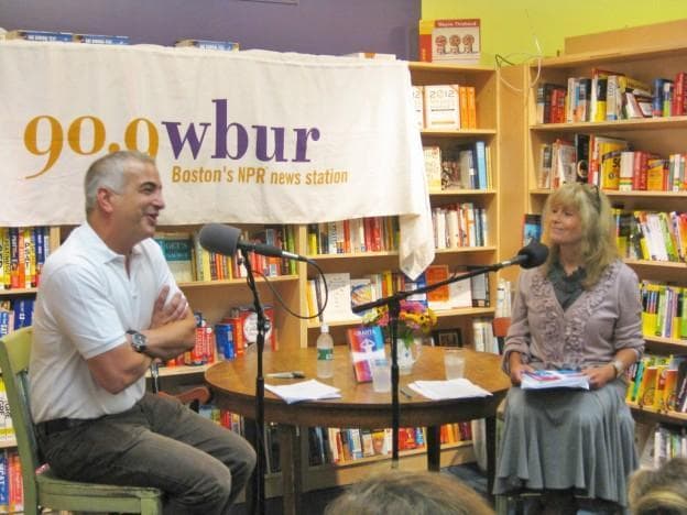 Anthony Shadid sat down with Robin Young in 2011 at a book store in the Boston area. (Here &amp; Now)