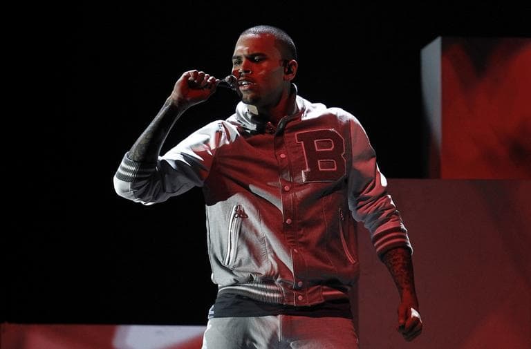 Chris Brown performs during the 54th annual Grammy Awards on Sunday, Feb. 12, 2012 in Los Angeles. (AP)