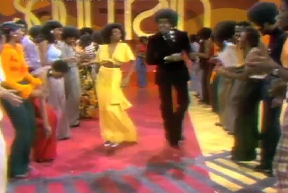 A screen capture of Don Cornelius on the show Soul Train (YouTube)