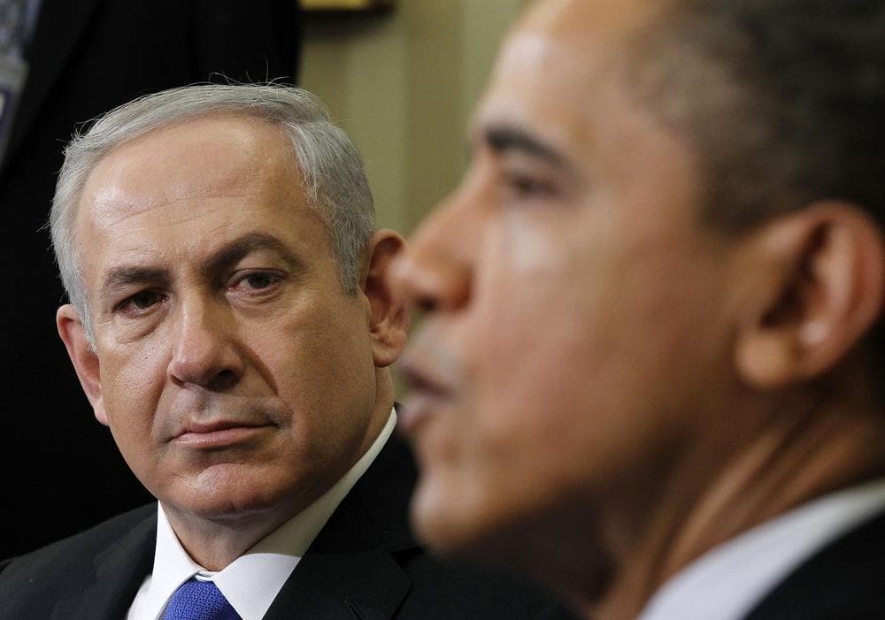 President Barack Obama meets with Israeli Prime Minister Benjamin Netanyahu, Monday. (AP)
