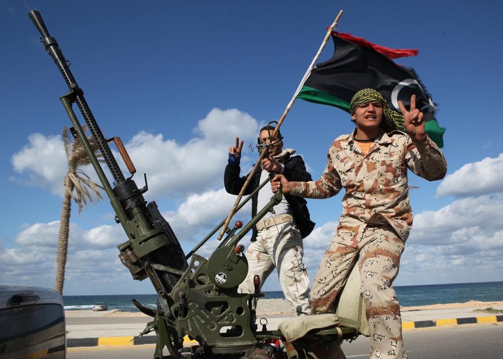 Libyan militias from towns throughout the country&#039;s west parade through Tripoli, Libya in February 2012. (AP)
