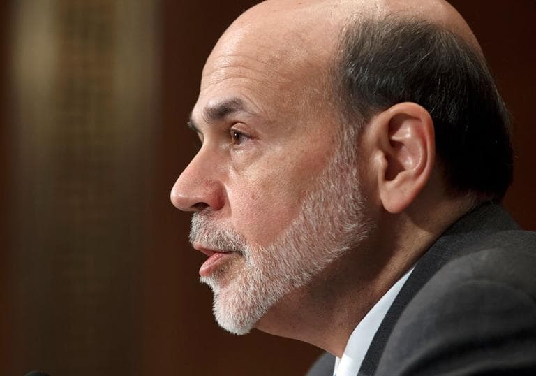 Federal Reserve Board Chairman Ben Bernanke testifies on Capitol Hill in Washington. (AP)