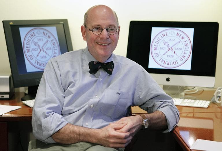 Editor-in-chief of the New England Journal of Medicine, Dr. Jeffrey M. Drazen, in the magazine's editorial offices in Boston. (AP)