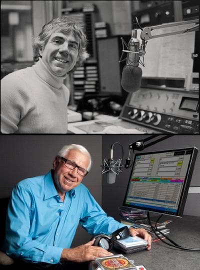 Ron Della Chiesa on the air, past and present. (Ron Della Chiesa/Facebook)