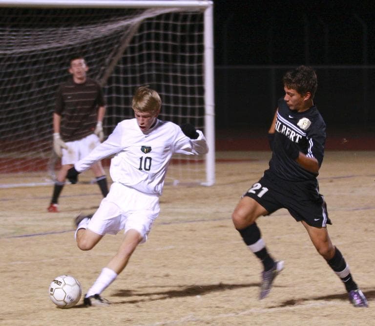 Boys varsity soccer game January 7, 2011 at Basha High School, Chandler, Arizona. (nooccar/Flickr)