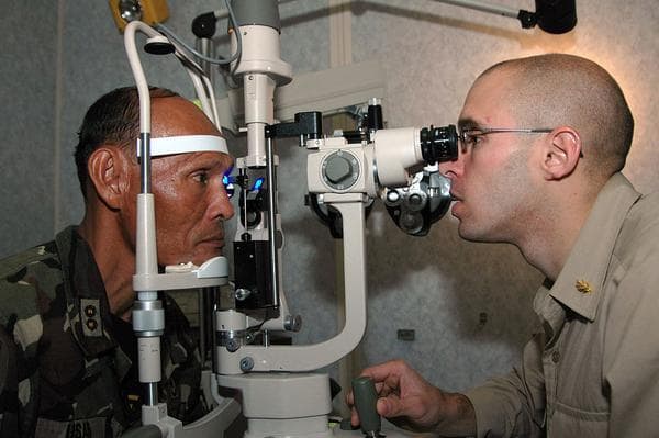 A U.S. Navy glaucoma test (Wikimedia Commons)