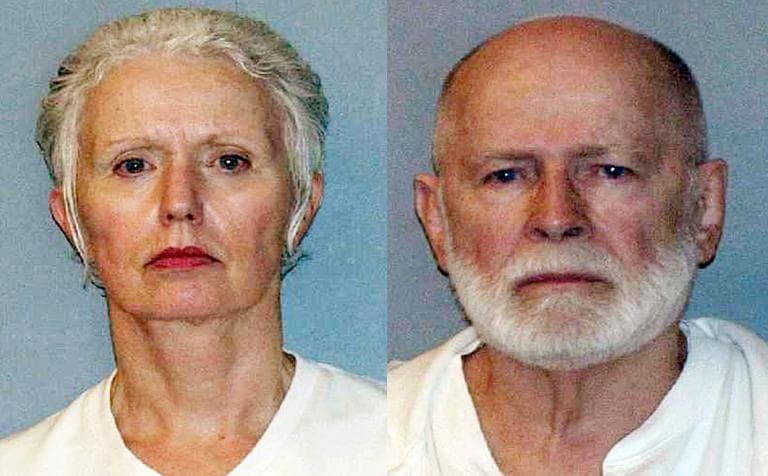 Booking photos for Catherine Greig and Whitey Bulger taken in the summer of 2011. (U.S. Marshals Service/AP)