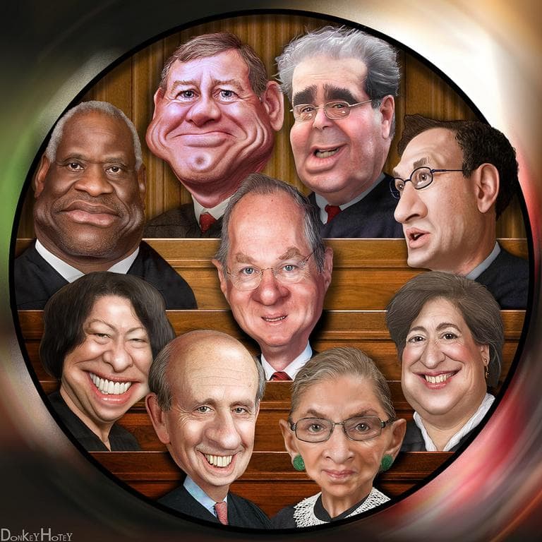 The Supreme Court Justices (DonkeyHotey/Flickr)