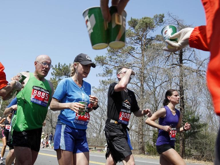 This year&#039;s race was the second-slowest since 1985, as temperatures rising into the 80s slowed the leaders and may have convinced as many as 4,300 entrants to sit this one out.  (AP)