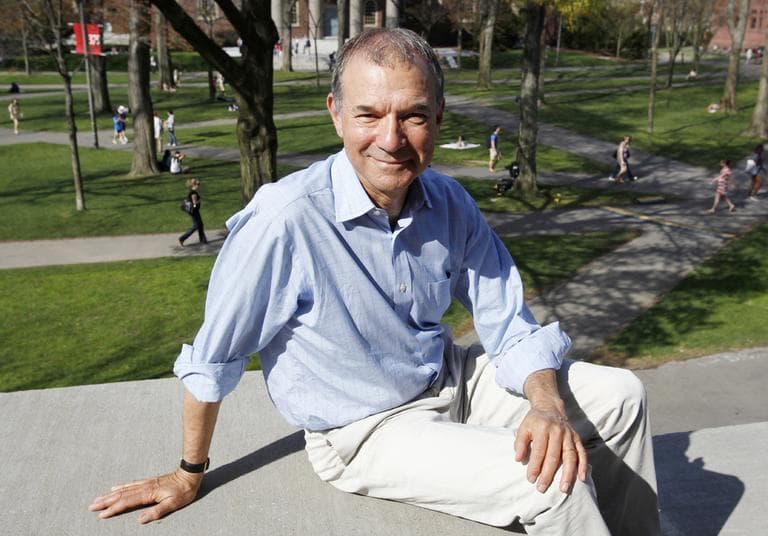 Author Stephen Greenblatt in Harvard Yard in Cambridge, Monday, April 16, 2012. (AP)