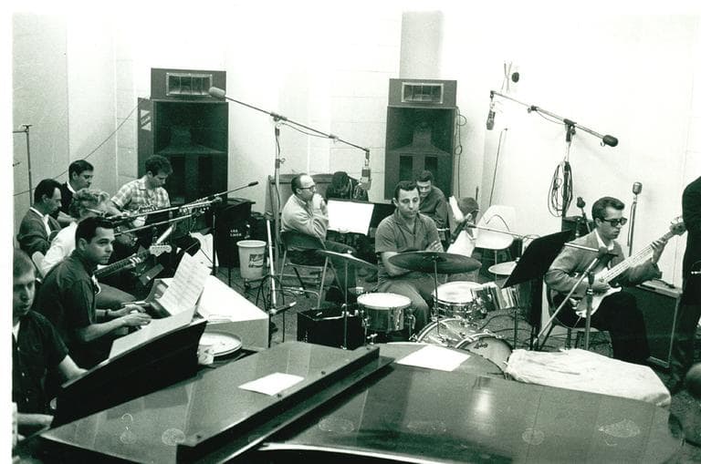 The Wrecking Crew, on the day they played a session date for Phil Spector. (Courtesy Hal Blaine)