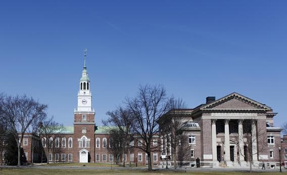 Dartmouth College in New Hampshire. (Shutterstock.com/VanHart)
