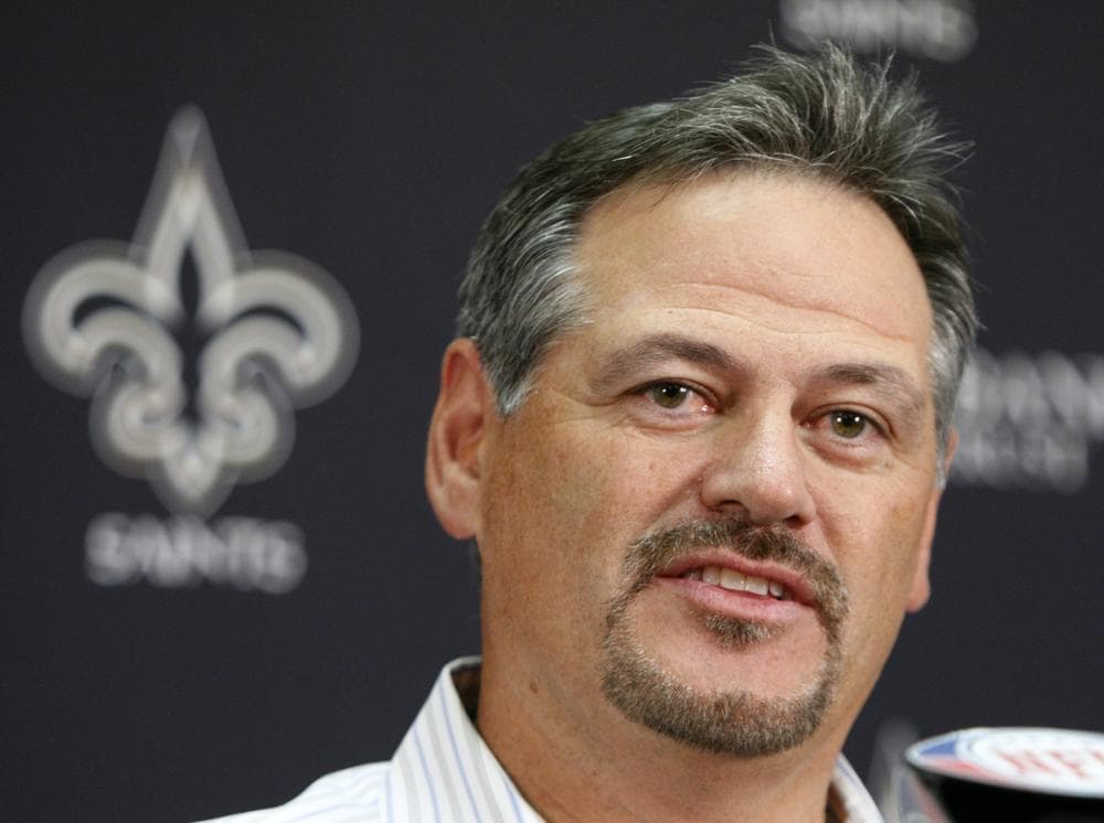 Saints' GM Mickey Loomis allegedly had the ability to listen in on the conversations of opponents coaches during games. (AP)