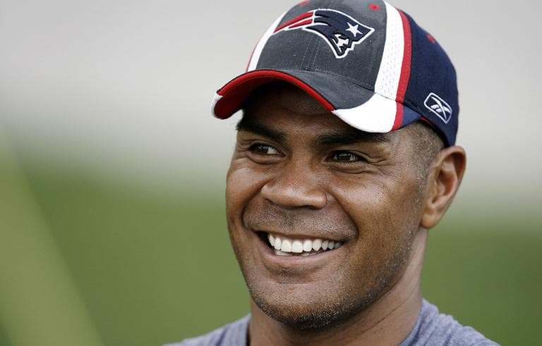 In this July 28, 2007 file photo, New England Patriots linebacker Junior Seau smiles during NFL football training camp in Foxborough, Mass. (AP)