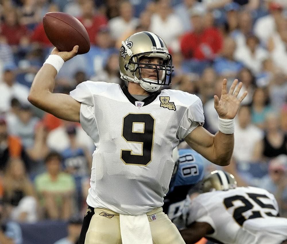 Saints quarterback Drew Brees is becoming increasingly frustrated with his current contract negotiations. (AP)
