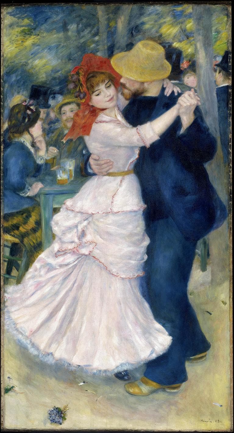Pierre-Auguste Renoir's 1883 painting &quot;Dance at Bougival.&quot; (Courtesy of the MFA)