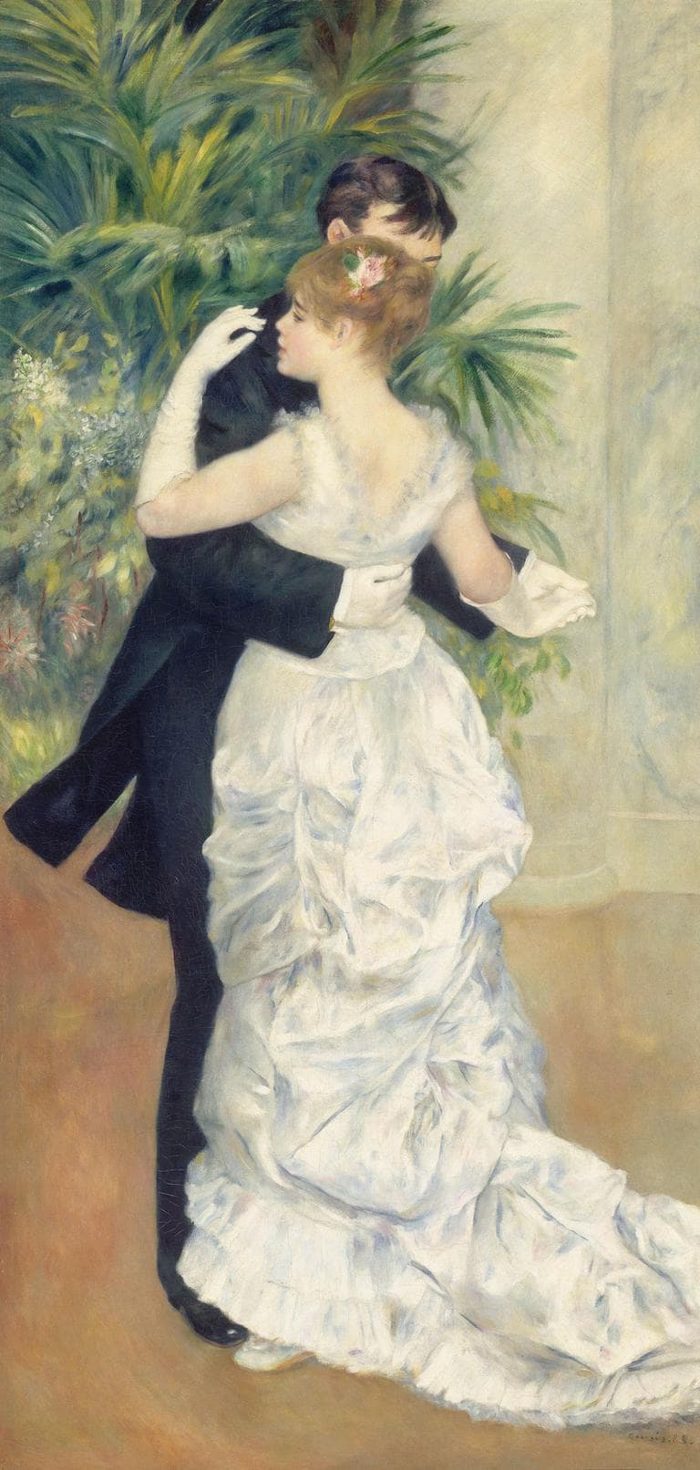 Pierre-Auguste Renoir's 1883 painting &quot;Dance in the City.&quot; (Courtesy of the MFA)