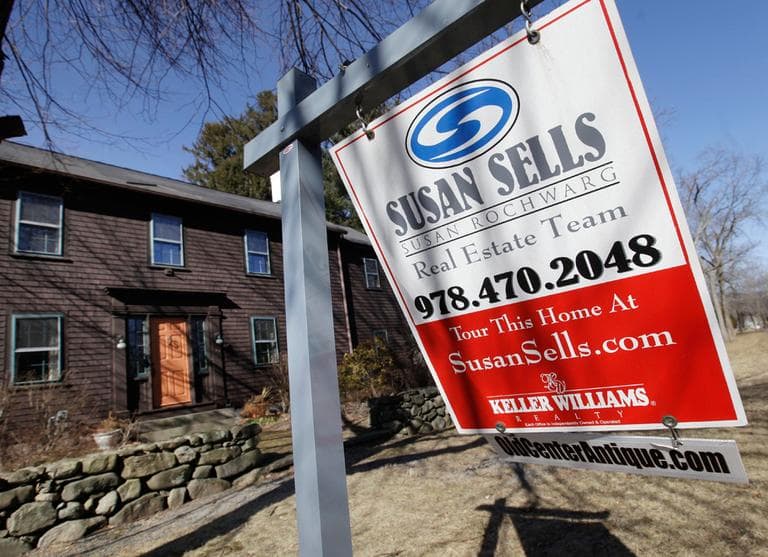 In a February file photo, a home is for sale in North Andover. (AP)