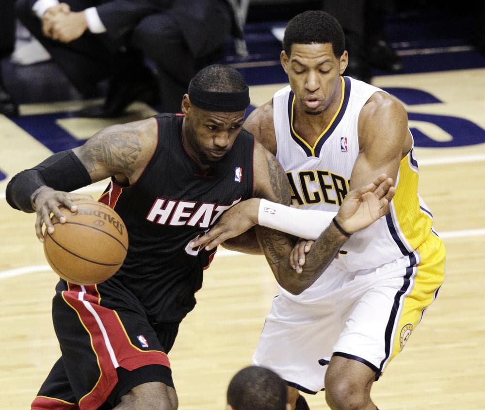 After topping the Indian Pacers, LeBron James and the Miami Heat are headed to the NBA's Eastern Conference Finals. (AP)
