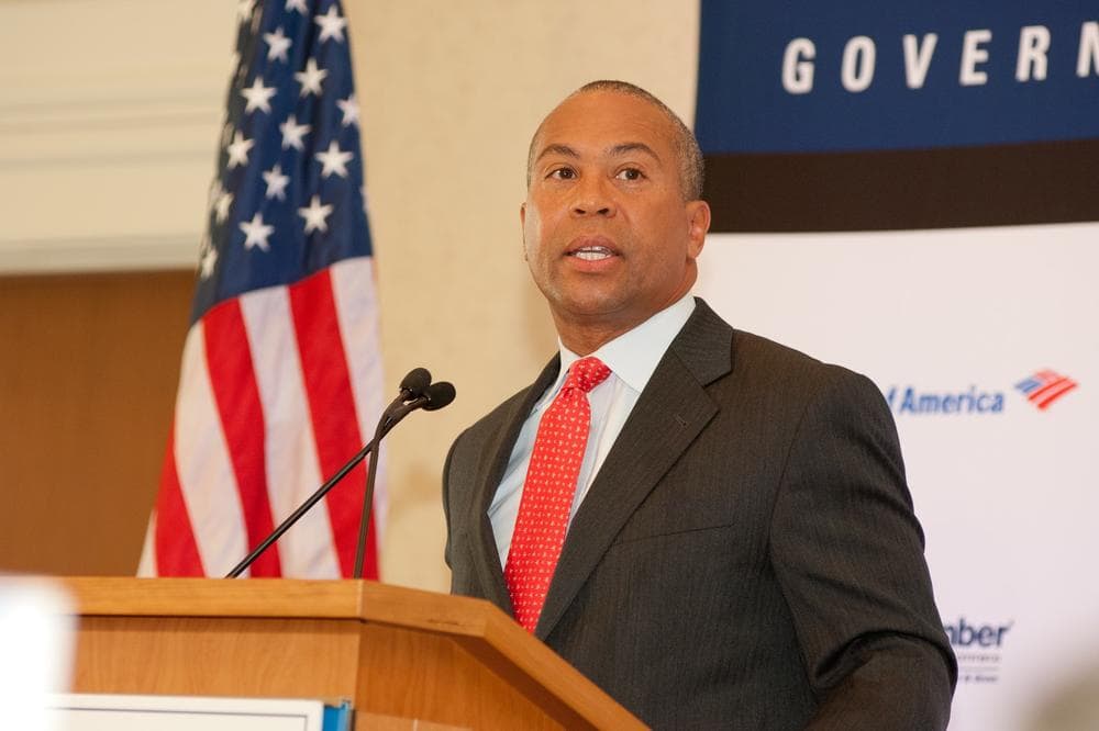 Governor Deval Patrick addresses members of the Greater Boston Chamber of Commerce Photo courtesy of the Chamber