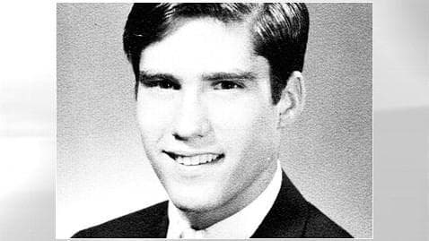 Mitt Romney's high school yearbook photo. (AP)