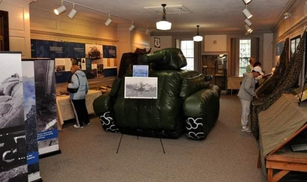 A traveling exhibit on the Ghost Army. (Courtesy)