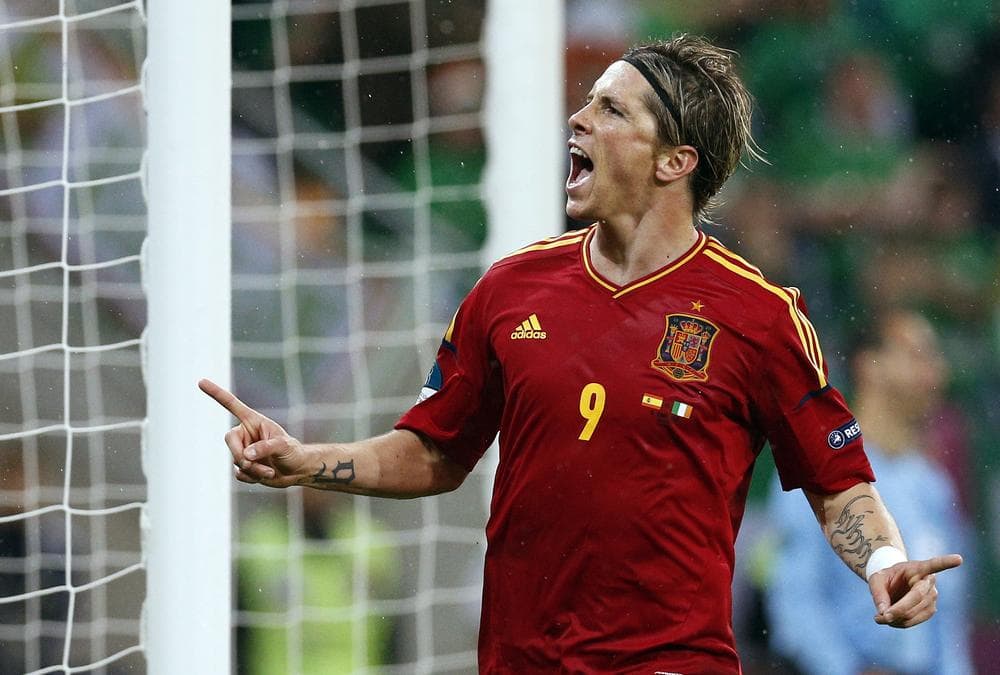 Fernando Torres and Spain are rolling in their bid to win an unprecedented third major tournament in a row at Euro 2012. (AP)