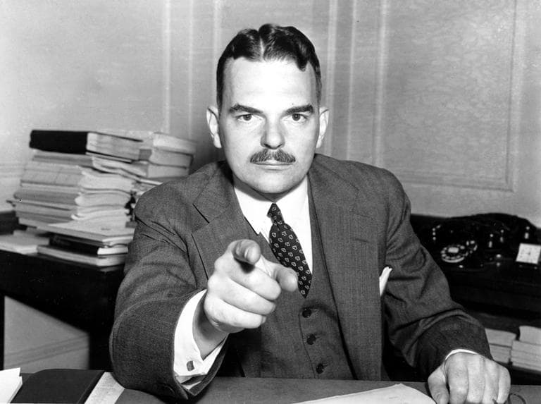 Thomas E. Dewey in his office in New York City on Aug. 17, 1937. At the time, Dewey was the a state prosecutor. (AP)